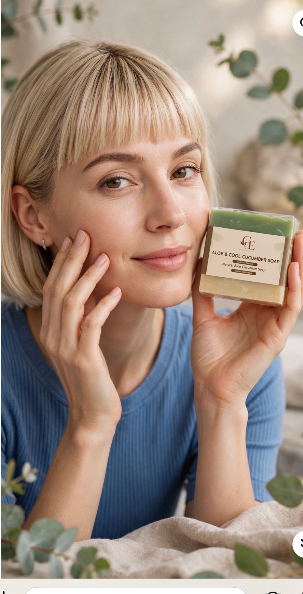 Aloe & Cucumber Detox Soap - Calm & Brighten